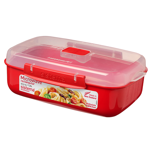 Plastová miska na jídlo hranatá 1,25 l